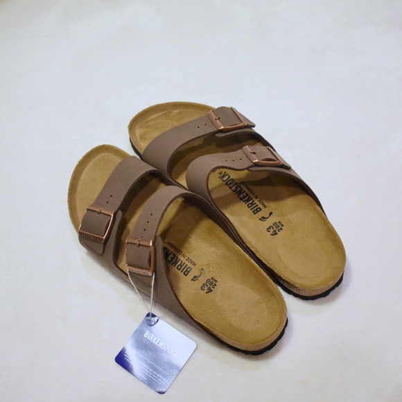 Birkenstock Arizona Birkibuc mocha narrow fit - Picture 2 of 4